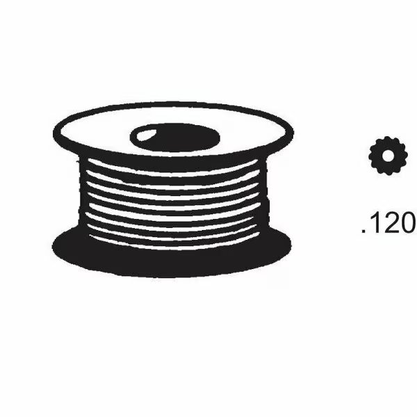 .120 Spline Vinyl Black, Strybuc, Mfr#: 66-2B